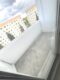 2-Zimmer-Wohnung mit Balkon und Teleheizung in Borna - Balkonaussicht auf Wohnblock